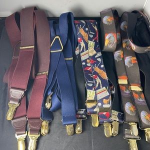 Rare Vintage CAS Germany Suspenders & Pelican USA lot of 4